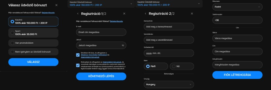 Regisztráció – hogyan kezdj HU játékosként?